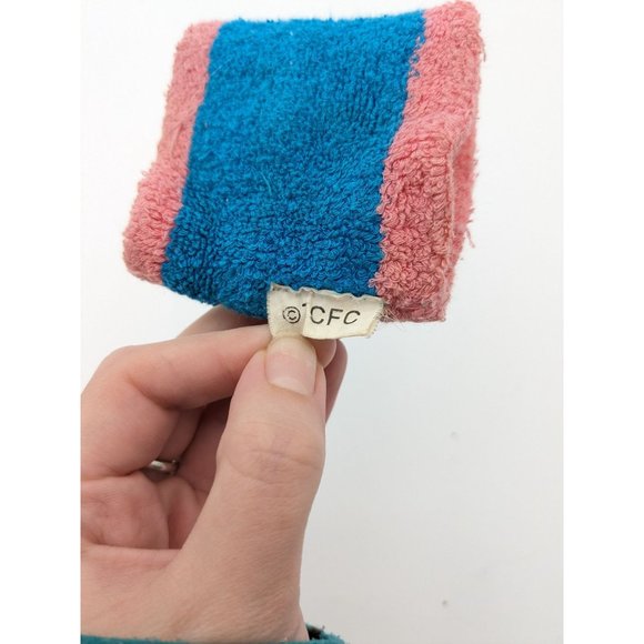 Vintage Care Bear Wrist Band Exercise Pink Blue - Picture 4 of 4